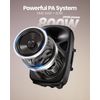 Moukey MPA80 PA System 800W 2Pcs 8“ Speakers Bluetooth Active & Passive + Stand
