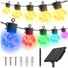 Brand new 25led 50FT Solar String Lights avatar controls Multicolor&warm white