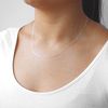 Sterling Silver Diamond Cut Curb Chain 16 Inches