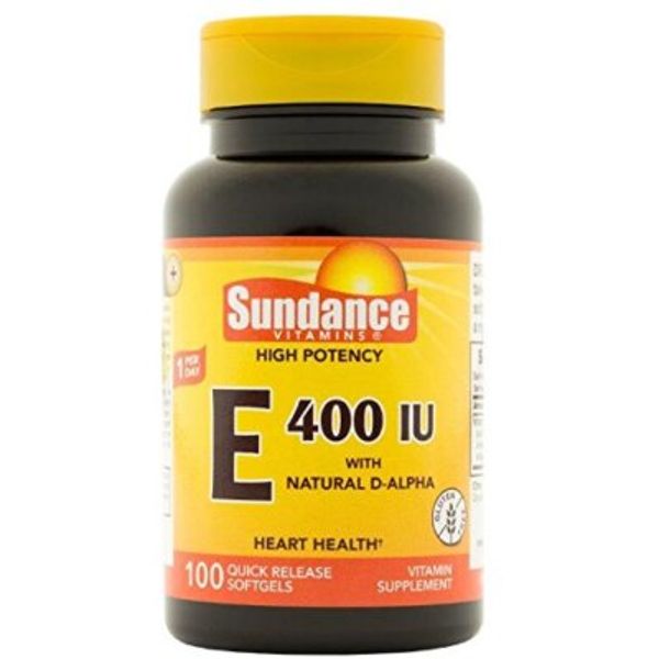 Sundance High Potency Vitamin E Softgels Antioxidant Support 400 IU 100 Count