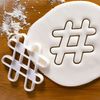 Hashtag cookie cutter, 1 piece - Bakerlogy