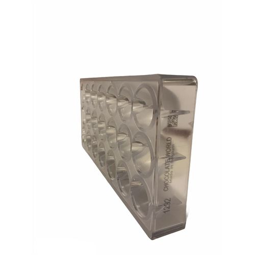 Chocolate World 1292 Polycarbonate Candy Mold with 21 Tapered-Dome Cavities, Each 35mm Diameter x 30mm High