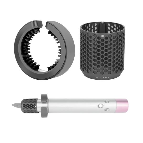 YTCHYYSK Outer Filter Cage Cover Replacement and Filter Cleaning Brush for Dyson Airwrap HS01 HS05 Strainer Magnetic Filter Cover Part no. 969758-06 NO.969760-01