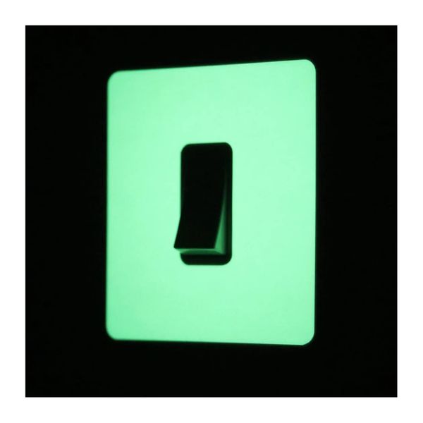 Whamhead Glow In The Dark Rectangle Rocker Light Switch Surround Sticker Peel and Stick