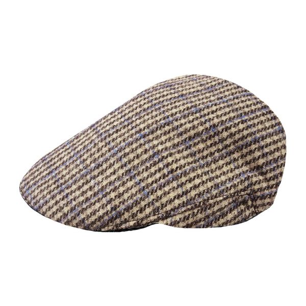 TOSKATOK Tweed Flat Caps-Sand-LXL