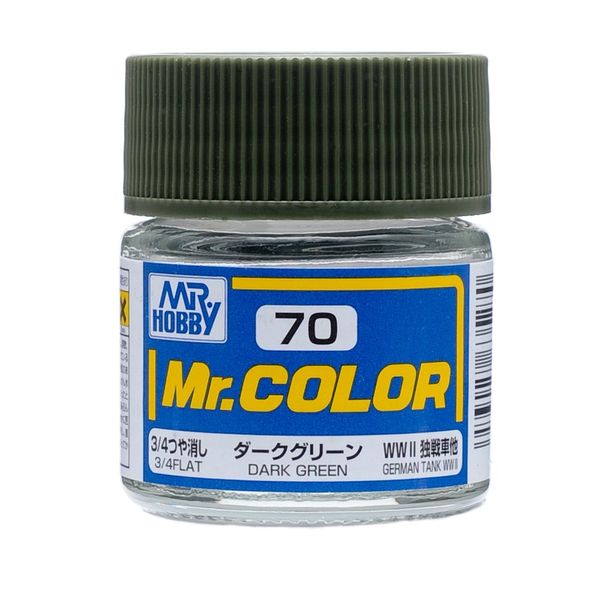 C70 Flat Dark Green 10ml, GSI Mr. Color