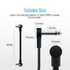 SONICAKE 6 Inch Guitar Patch Cable - Noiseless 1/4" Right Angle TS Mono Cords for Effect Pedals - Black 6 Pack