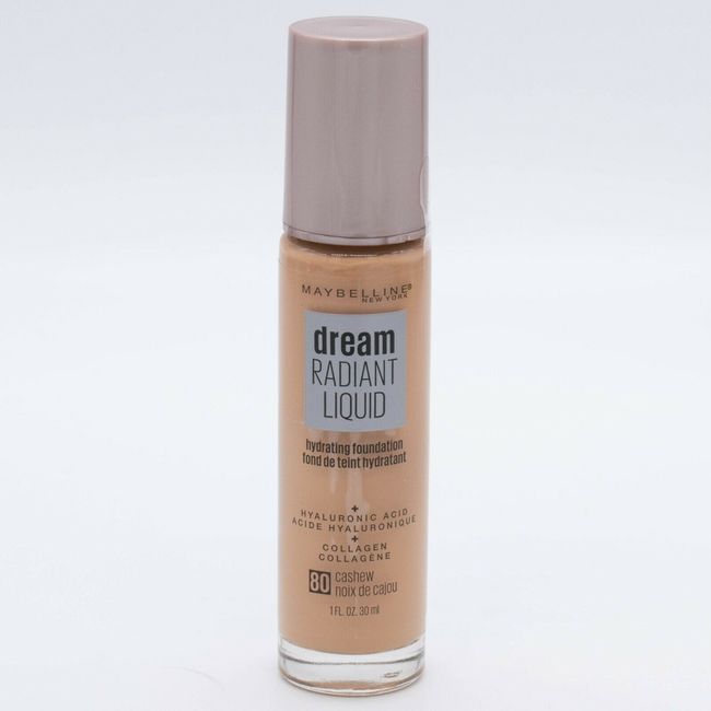 Maybelline Dream Radiant Liquid Hydrating Collagen Foundation 80 Cashew 1 fl oz