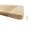 6pc, Bulk 13.5X11.5" Plain Bamboo Serving Tray Charcuterie Platter Cutting Board