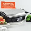 Stainless Steel Panini Press Electric with Adjustable Temperature Settings and N