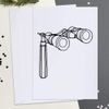 Large (A4) 'Opera Glasses' Blank Greeting Card (GC00023842)