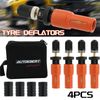 4PCS 10-30 PSI Adjustable Auto-Stop Tire Deflator Valve Kit Deflators offroad