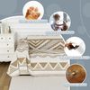 Boho Couch Cover for Dogs Washable Khaki Rhombic Couch Sofa Protector for Lovese