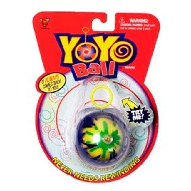 Yoyo Ball Automatic Return Yoyo, Assorted Colors and Patterns, Never Needs rewinding, New Twist on Old Fun, Enhances Motor Skills and Hand-Eye Coordination, Grows with Skill Level