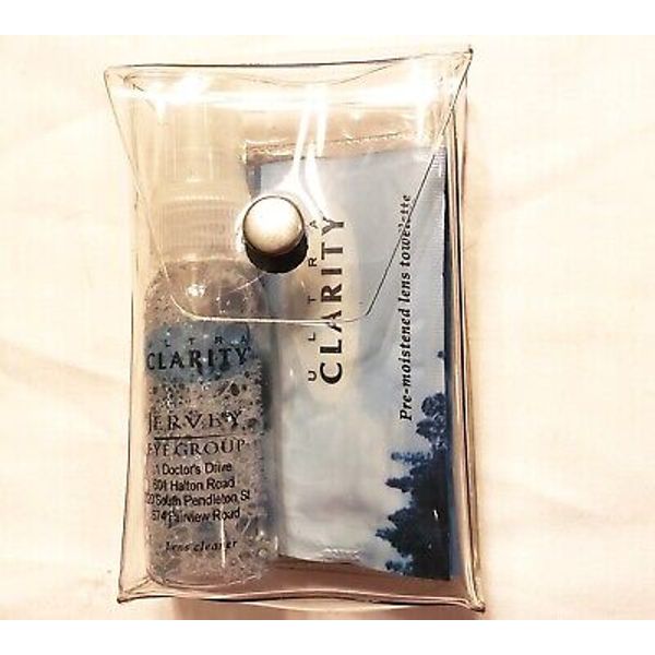 Ultra Clarity Spray & Pre-Moistened Lens Towlette from Jervey Eye Group