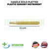 Liposuction Cannulas Handle 13cm Length Gold Platted Fat Transfer Surgery Tool