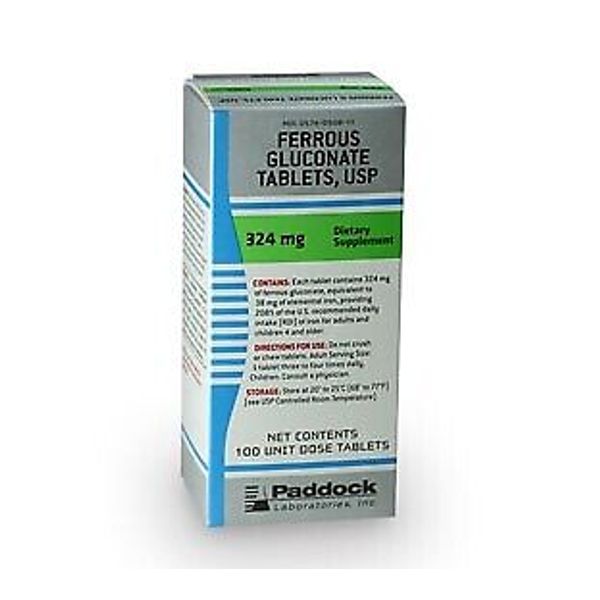 Iron Supplement 324 mg Strength Tablet -100 per Bottle