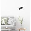 Qibla Direction Arrow (2pk) - Wall/Ceiling Decal Sticker (S004M) (Black)