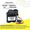 6V 2900mAh PLC Computer Backup Battery Compatible With Matt Pack Energy+ PLC-107