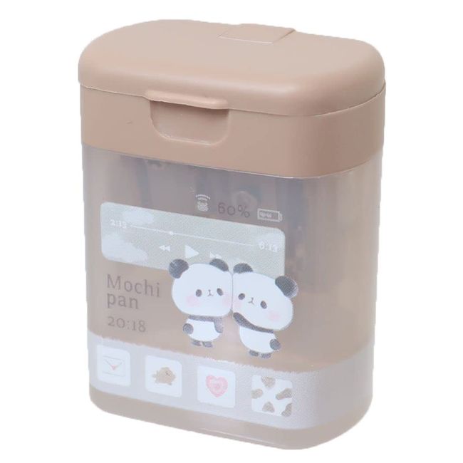 Mochi Panda Pencil Sharpener Twin Pencil Sharpener / New Entrance Kamio Japan Back to School Preparation Cute Goods Mail Order