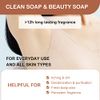 Bee & Flower Soap Bar Sandalwood Soap Moisturizing Bath Bar Soap Nourishes Your Skin 4.4 oz(Pack of 4)