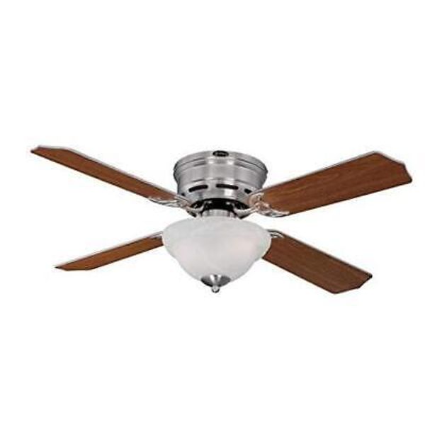 7230400 Hadley Indoor Ceiling Fan with Light, 42 Inch Brushed Nickel LED Lights