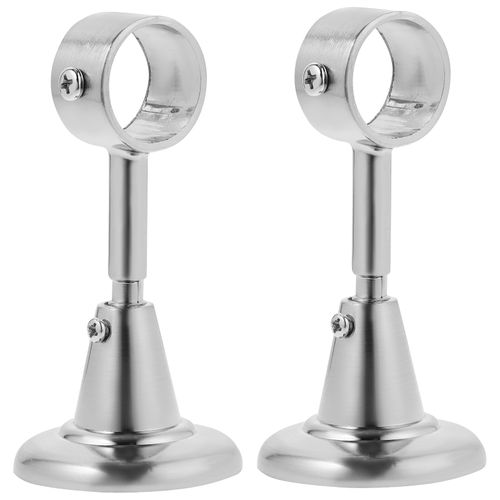 VORCOOL 2pcs 28mm Diameter Curtain Rod Decorative Ceiling Bracket Aluminum Alloy Ceiling-Mount Bracket(Sand Le Color)