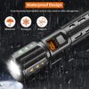 2 Pack LED Super Bright Flashlight Torch Tactical Lamp Zoomable 3 Modes Camping