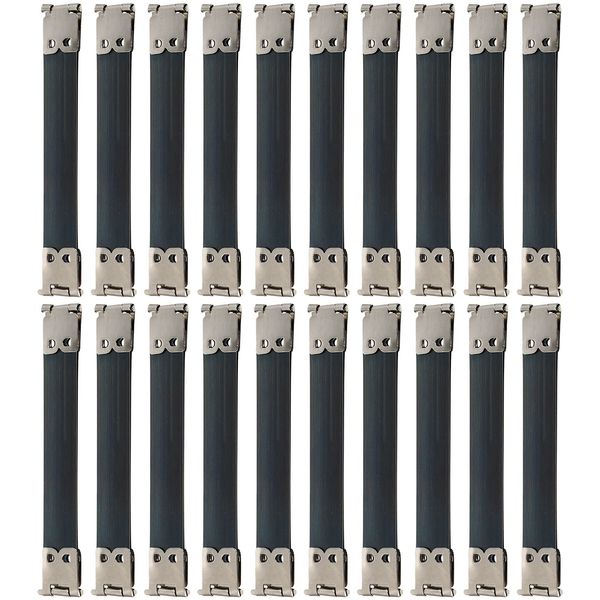 Milisten 20pcs Metal Internal Flex Frames Handbag Hinges Spring Clip Iron Kiss Clasp Bag for DIY Craft Coin Purse Bag Sewing Making Silver