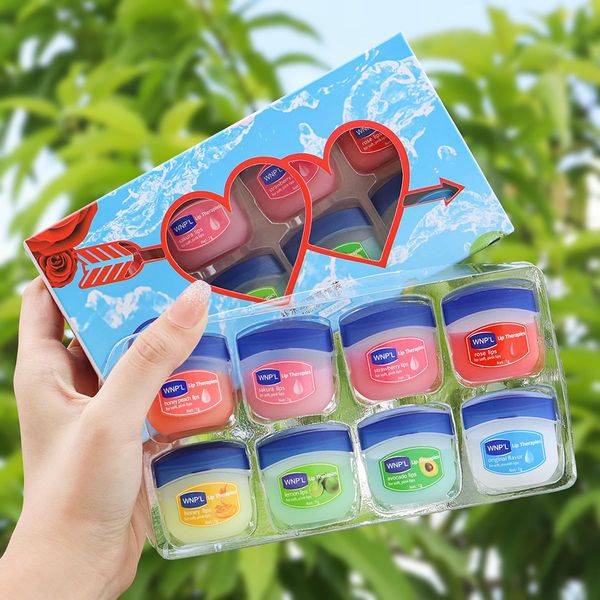 Lip balm Set, 8 Packs Lip Balm Multipack Long Lasting Lips Moisturizer Intensive Lip Repair Treatment for Cracked, Dry and Chapped Lips Day Night Lip Care (8Pcs Blue Package)