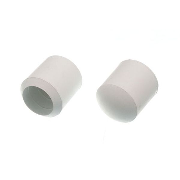 20 X White Rubber Chair Ferrules for Floor Protection