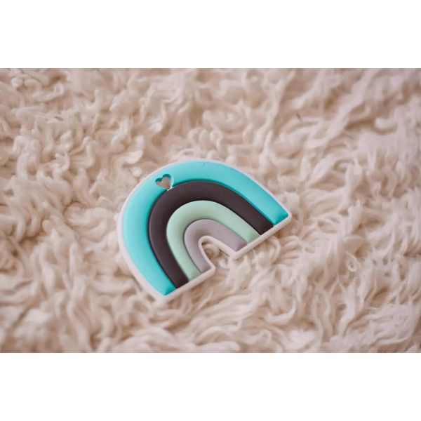 MINT Rainbow Teether - Baby Teething Toy - Sensory Toy - Boho Rainbow Teether