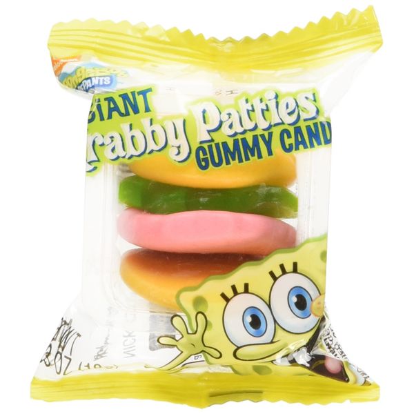 SpongeBob Squarepants Giant Gummy Krabby Patties 0.63 OZ (36 Count)