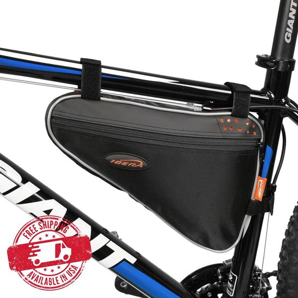 Ibera Bike Frame Saddle Bag Triangle Water-Resistan