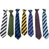 Boys Clip On Neck Tie Royal & Gold