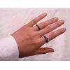 BERGERLIN Genuine Natural Stone Ring with Gold Pearl – Ring for Men and Women – Certification of Authenticity, Natural stone, natural stone