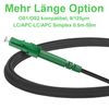 FLYPROFiber 20m Gepanzerte Glasfaserkabel LC/APC auf LC/APC, LWL Patchkabel Simplex Singlemode 9/125μm OS2 Patchkabel, Schwarz