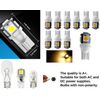 10-pack. T10 socket LED bulbs for all 12V AC or DC landscape lights - warm white