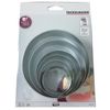 Fackelmann Set of 6 Professional Steel Cake rings, Silver