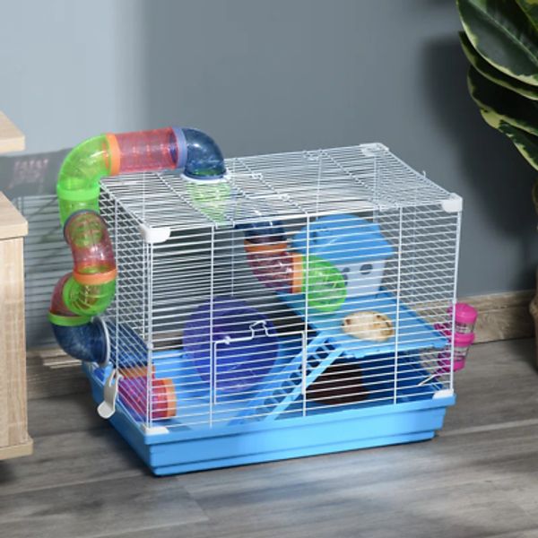 Portable Pet Playpen Cage with Ramp Portable Playpen Small Animal Cage