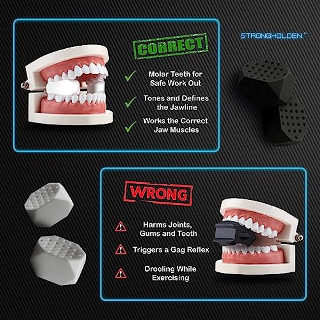 PROVO Jaw Exerciser Jawline Shaper, Jaw Trainer Chew Device for Men & –  EveryMarket