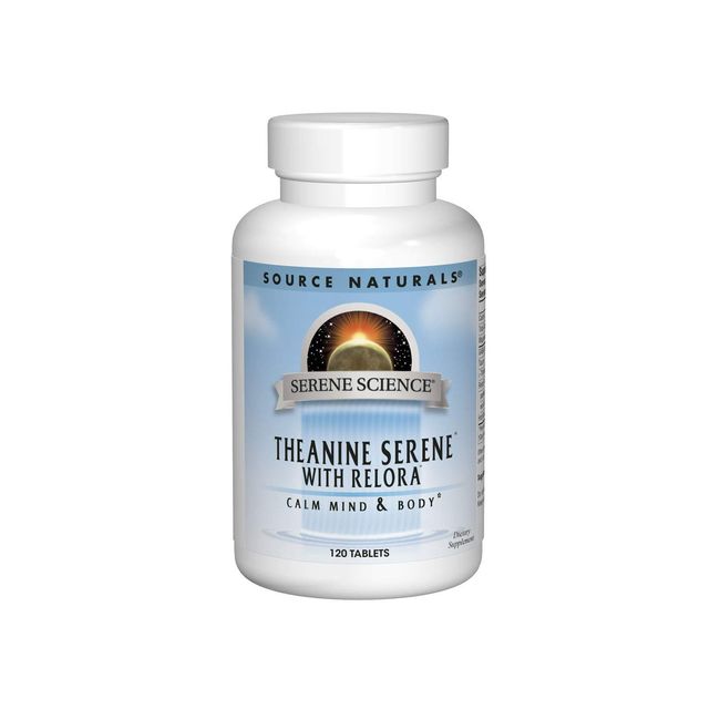 Source Naturals Serene Science Theanine Serene with Relora - Calm Mind & Body - 120 Tablets