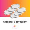 vH essentials Vaginal Odor Treatment - pH Balanced Vaginal Suppositories - 6 Tablets With Applicator, White, (667-06)