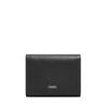 Fossil Women Logan Tri-Fold Wallet, Black, Small