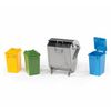 Bruder Toys Trash Bin Set (3 Small, 1 Big)