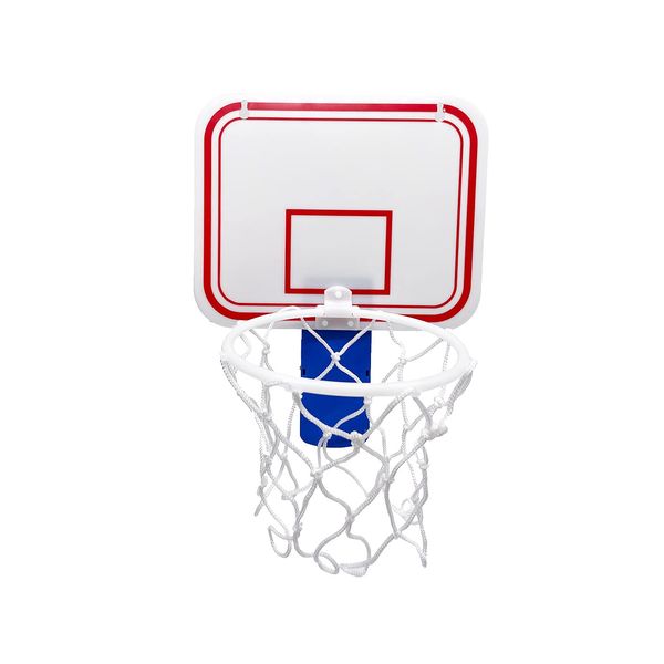 Silfrae Basketball Trash Can Mini Basketball Hoop Office Basketball Trash Can Basketball Goal for Garbage Can Office and Bed Room (Blue, 7.9 Inches * 6.3 Inches)