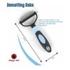3-in-1 Professional Pet Grooming Tool 2 Sided Undercoat Comb, Rake, Nail Clipper