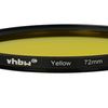 vhbw Universal Farbfilter gelb für Kamera Objektive mit 72mm Filtergewinde - Gelbfilter