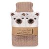 Hot Water Bottle & Socks Set HH0414 Brown/Cream