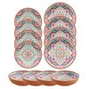 Purely Home Rio Corte - Outdoor/Camping/BBQ Dinnerware Plastic/Melamine Sets (12)